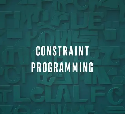 Constraint Programming