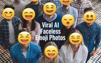 Viral AI Faceless Emoji Photos