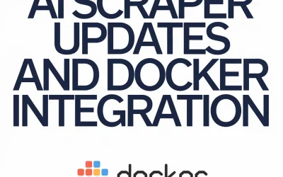 AI scraper updates and Docker integration