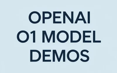 OpenAI o1 Model Demos