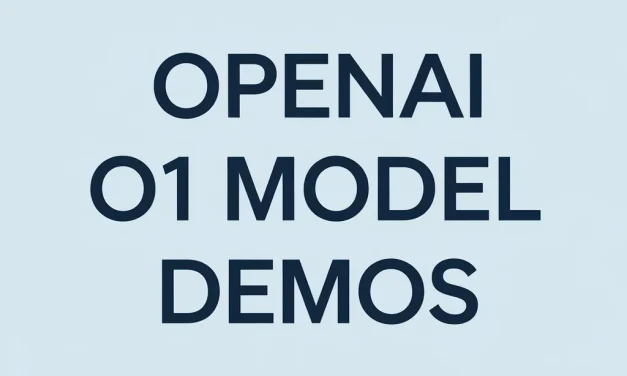 OpenAI o1 Model Demos