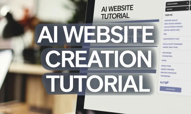 AI Website Creation Tutorial