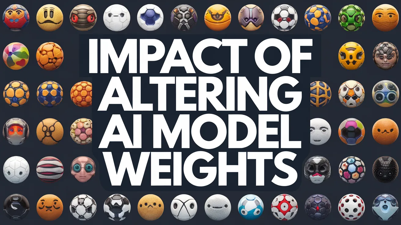 Impact of Altering AI Model Weights