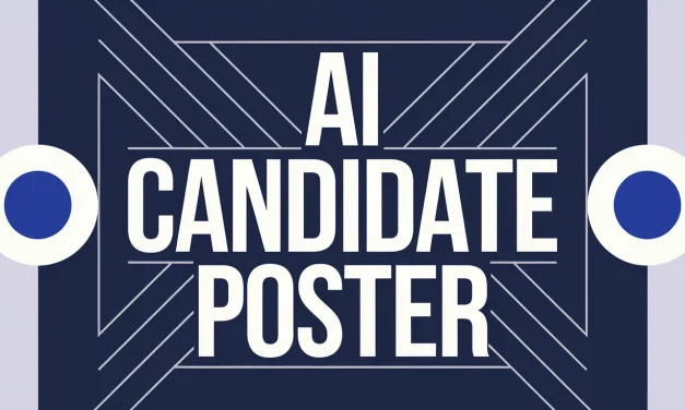 AI Candidate Poster Appears in Dublin