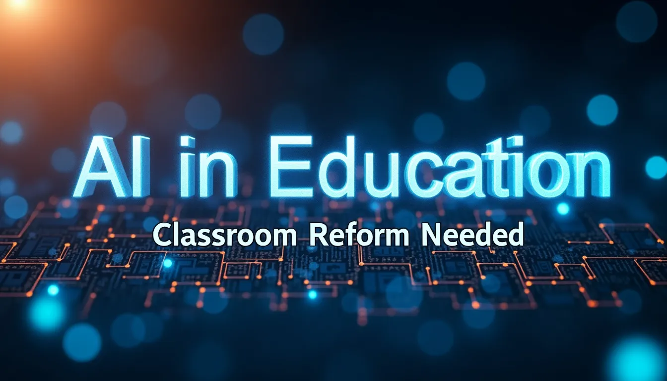 AI in Education: Classroom Reform Needed