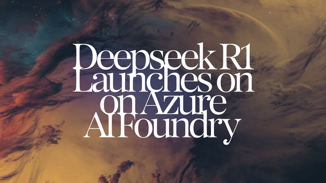DeepSeek R1 Launches on Azure AI Foundry