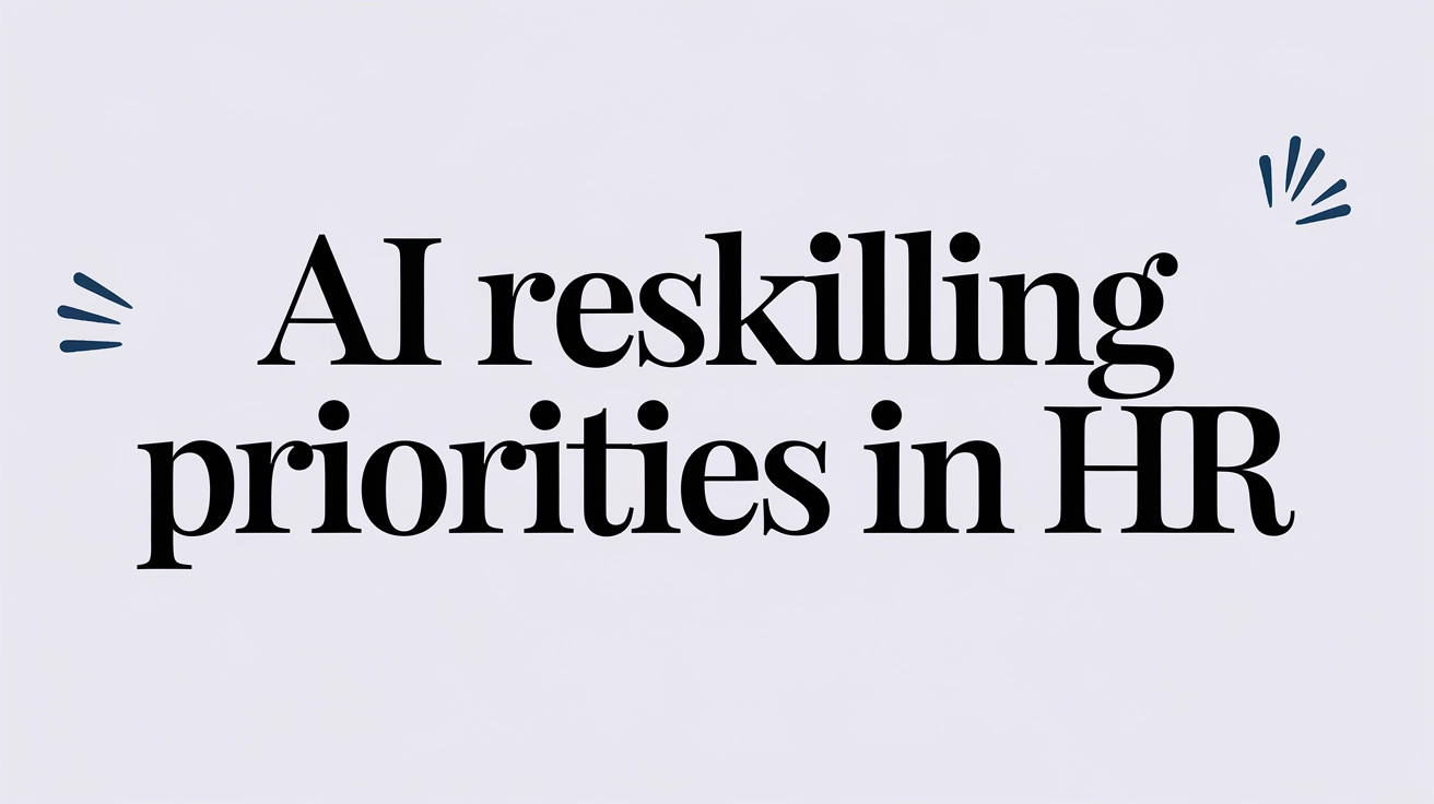 AI Reskilling Priorities in HR