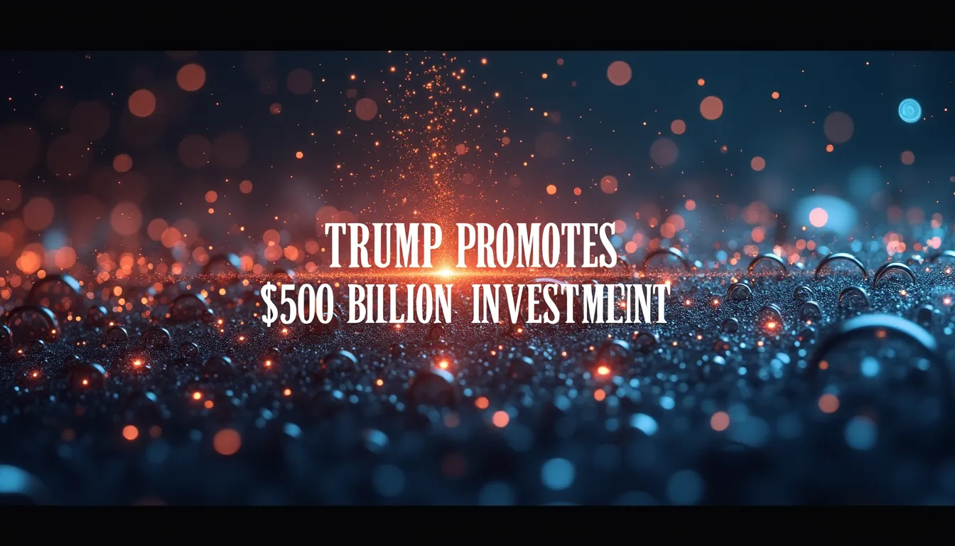 Trump Promotes $500 Billion AI Investment
