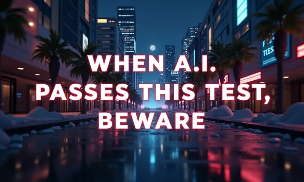 When A.I. Passes This Test, Beware