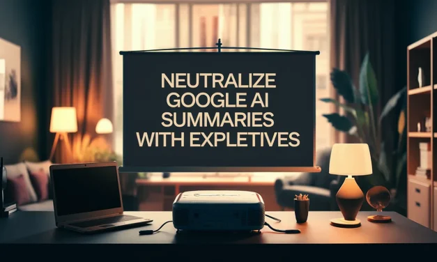 Neutralize Google AI Summaries with Expletives