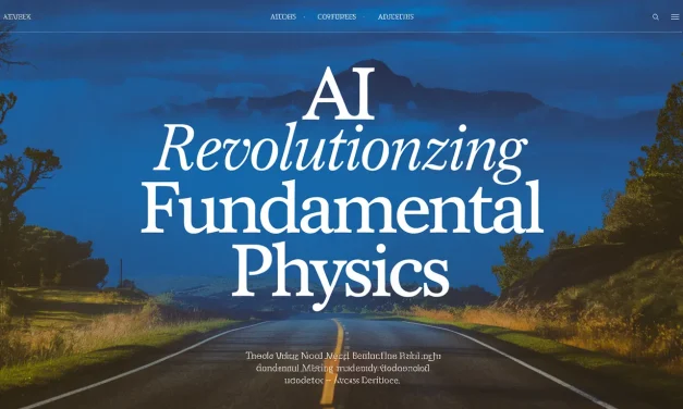 AI Revolutionizing Fundamental Physics