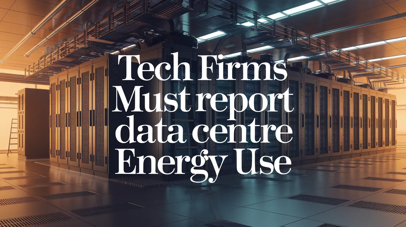 Tech Firms Must Report Data Centre Energy Use