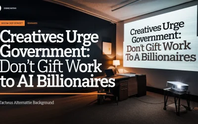 Creatives Urge Government: Don’t Gift Work to AI Billionaires