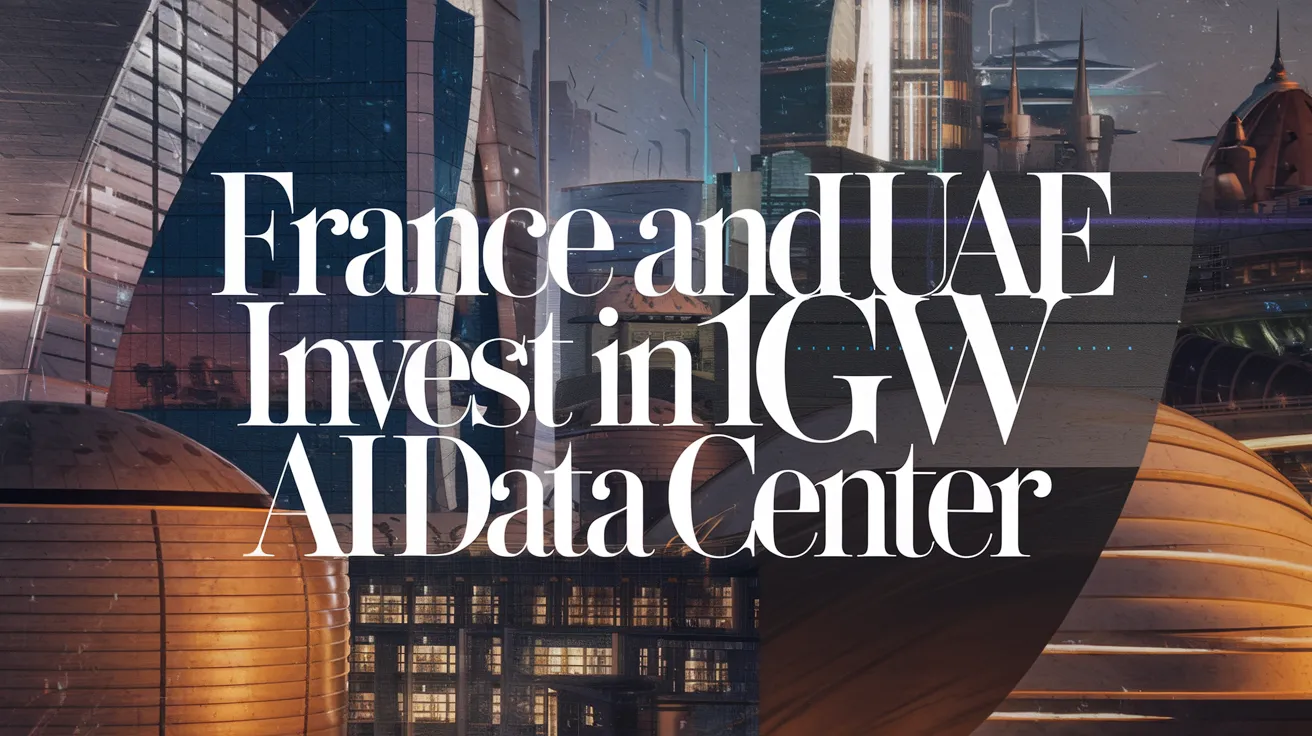 France and UAE Invest in 1GW AI Data Center
