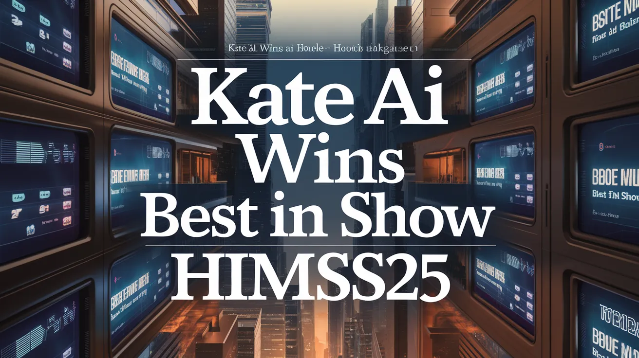KATE AI Wins Best in Show at HIMSS25
