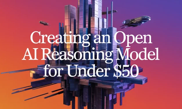 Creating an Open AI Reasoning Model for Under $50
