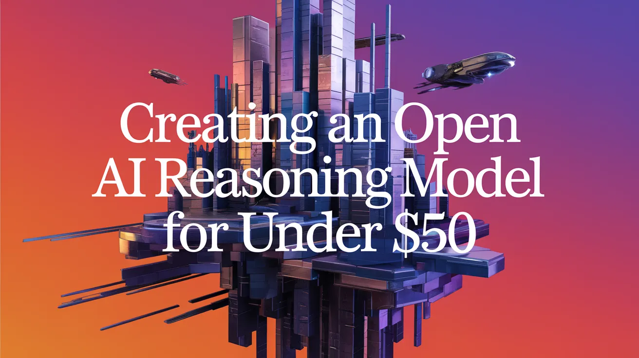 Creating an Open AI Reasoning Model for Under $50