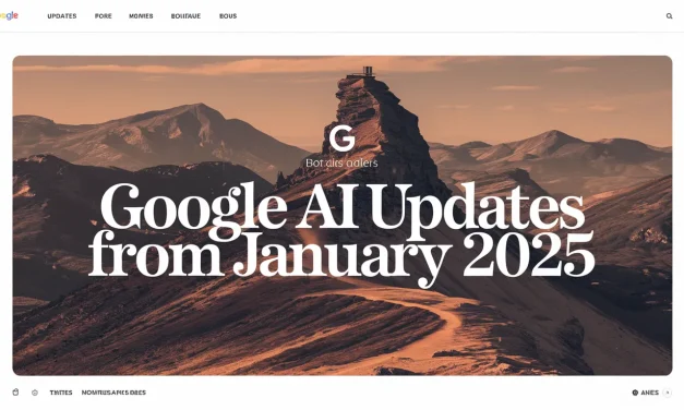 Google AI Updates From January 2025