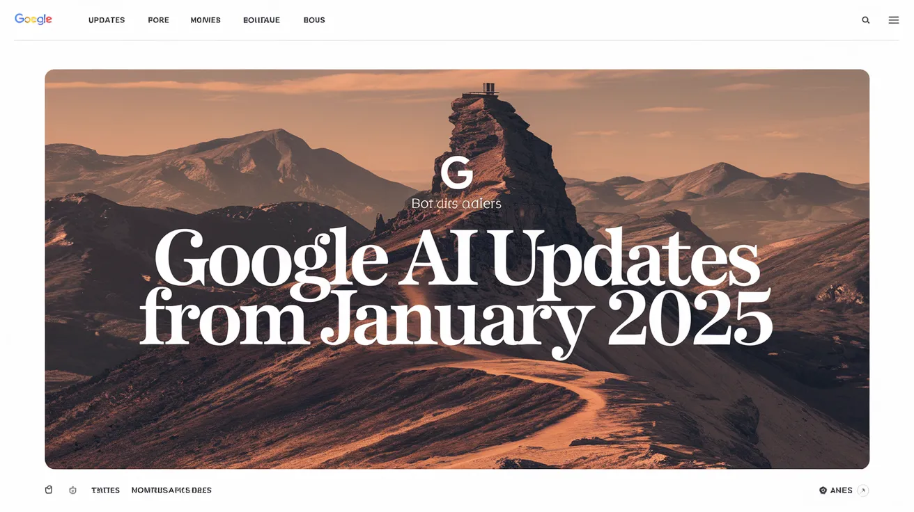 Google AI Updates From January 2025