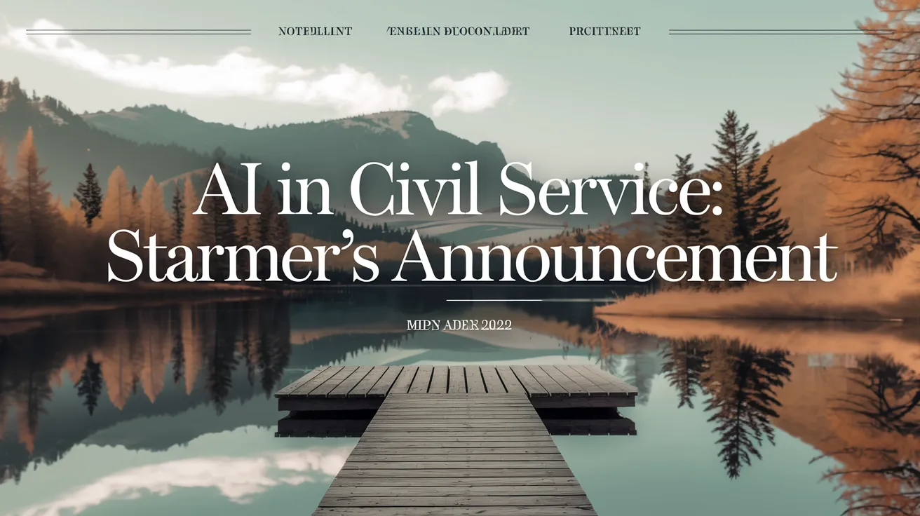 AI in Civil Service: Starmer's Announcement
