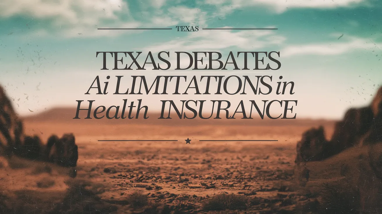 Texas Debates AI Limitations in Health Insurance