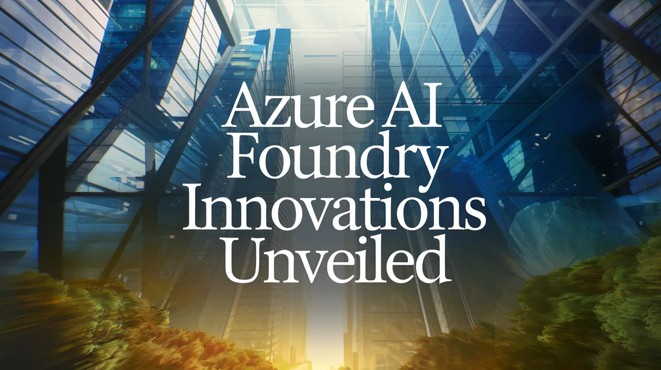 Azure AI Foundry Innovations Unveiled