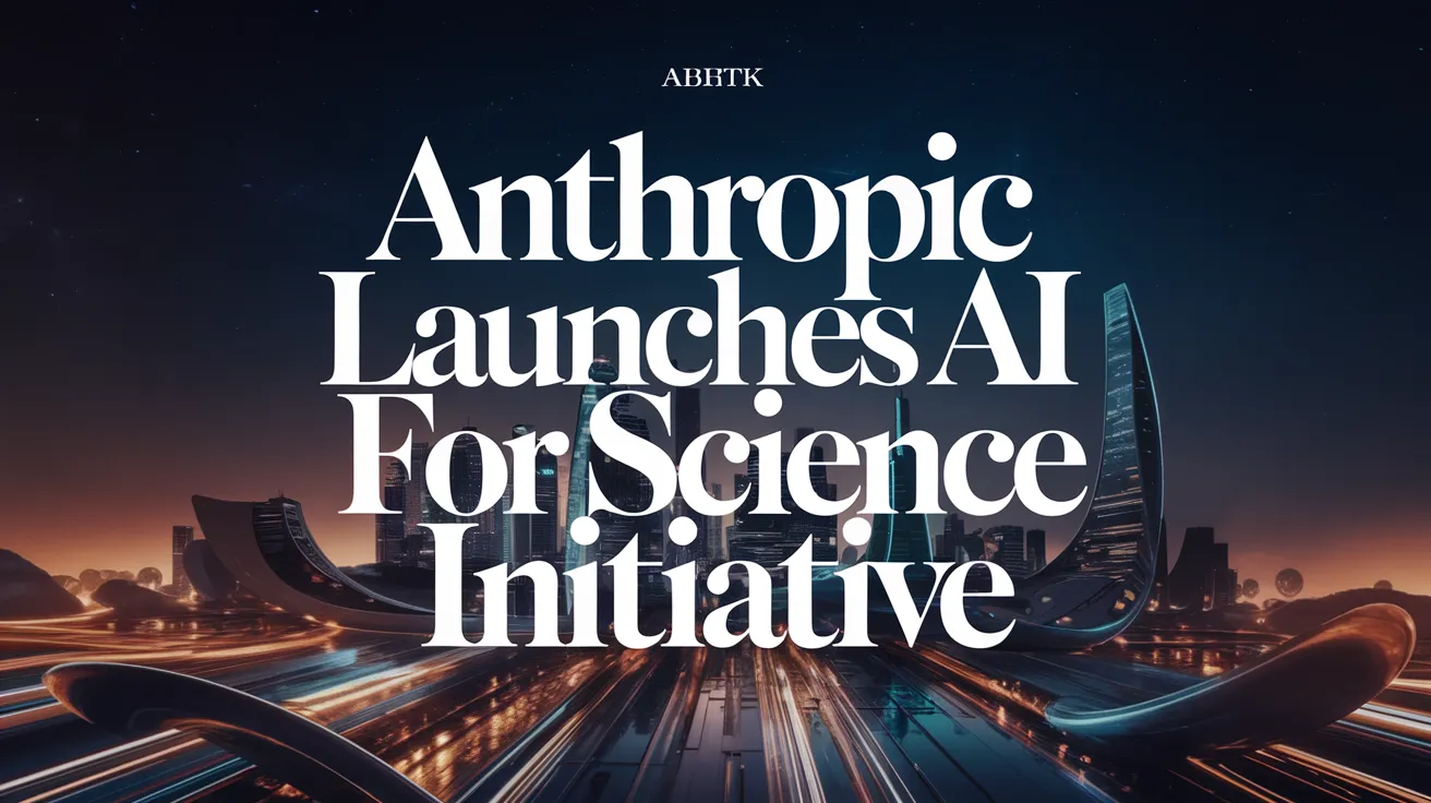 Anthropic Launches AI for Science Initiative