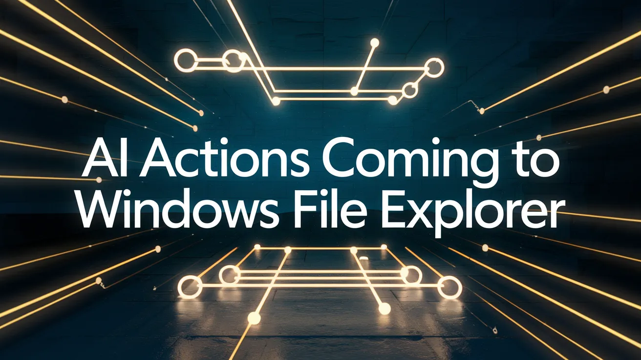 AI Actions Coming to Windows File Explorer