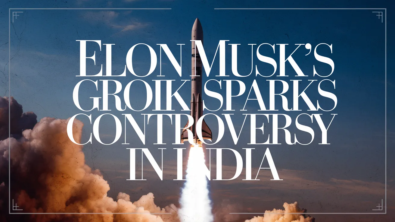 Elon Musk's Grok Sparks Controversy in India