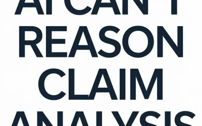 AI Can’t Reason Claim Analysis