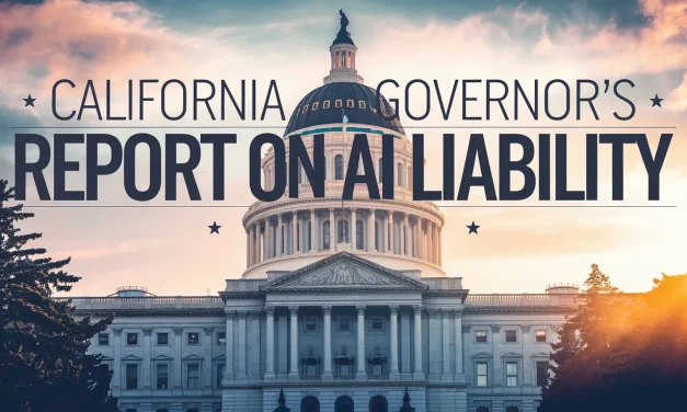 California Governor’s Report on AI Liability