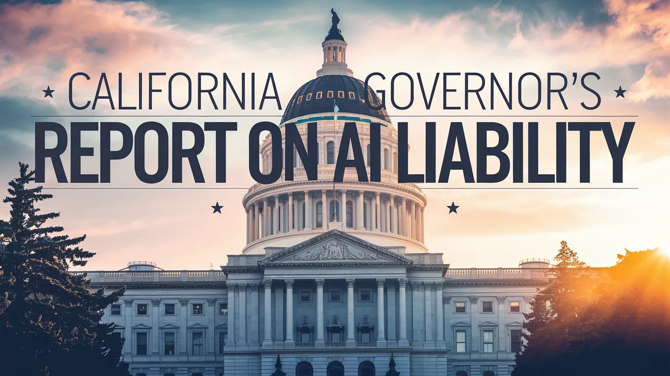 California Governor’s Report on AI Liability