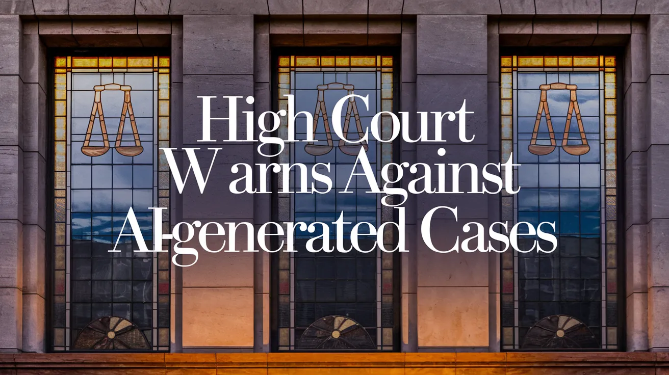 High Court Warns Against AI-Generated Cases