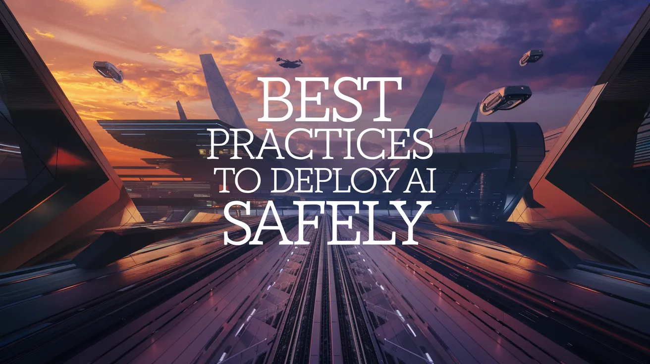 Best Practices to Deploy AI Safely