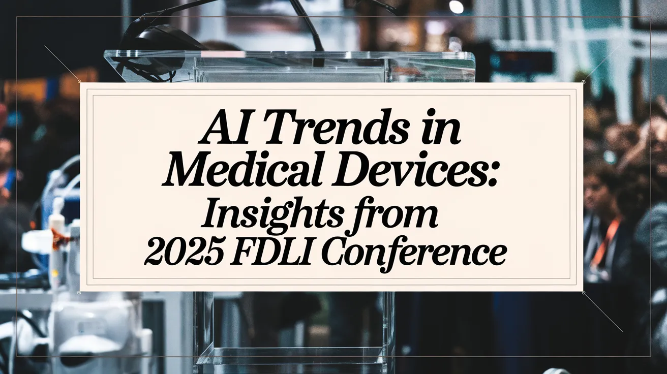 AI Trends in Medical Devices: Insights from 2025 FDLI Conference