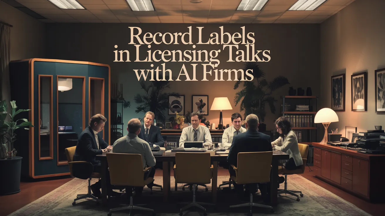 Record Labels in Licensing Talks with AI Firms