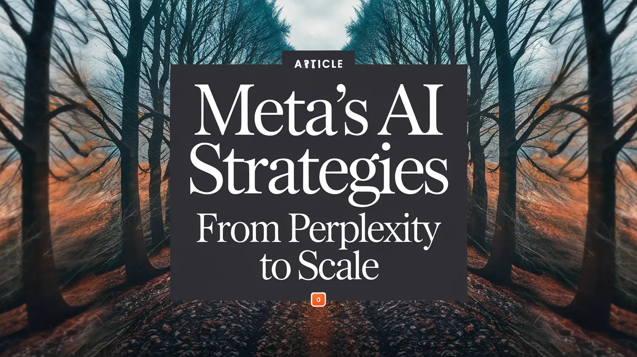Meta's AI Strategies: From Perplexity to Scale