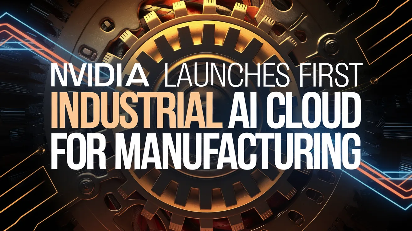 NVIDIA Launches First Industrial AI Cloud for Manufacturing