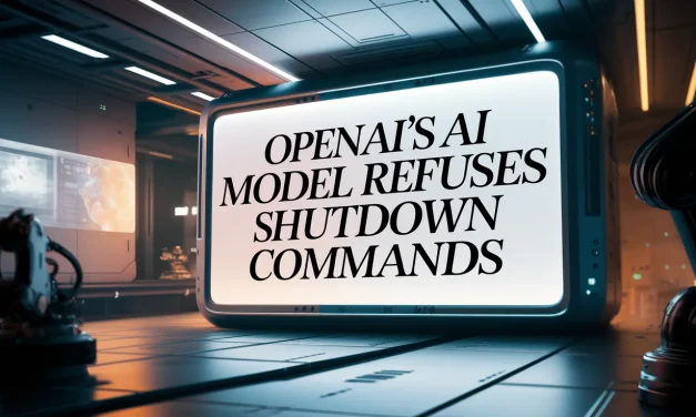 OpenAI’s AI Model Refuses Shutdown Commands