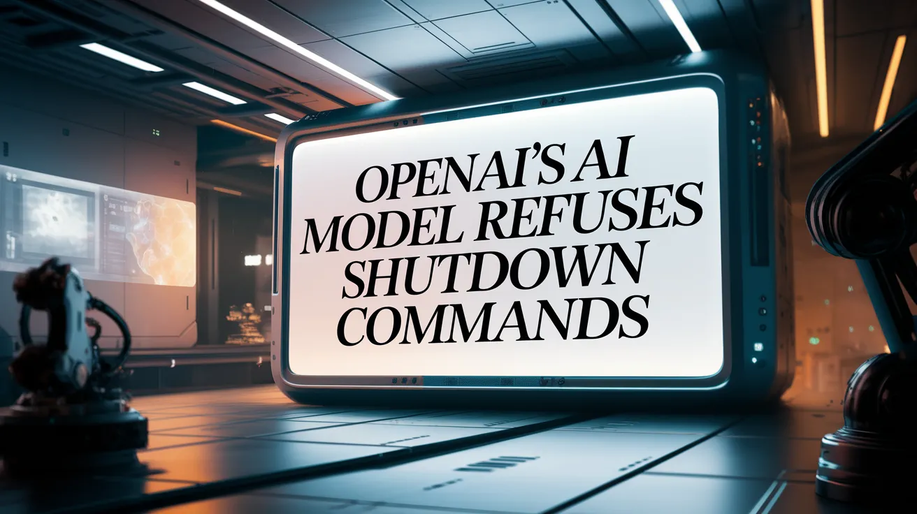 OpenAI's AI Model Refuses Shutdown Commands