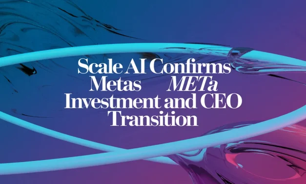 Scale AI Confirms Meta Investment and CEO Transition