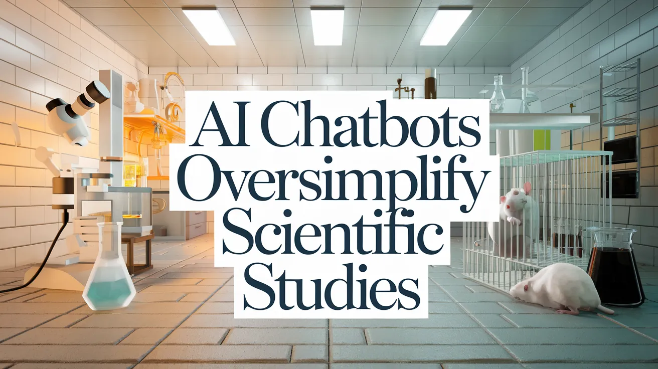 AI Chatbots Oversimplify Scientific Studies