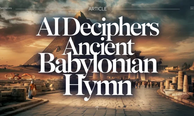AI Deciphers Ancient Babylonian Hymn
