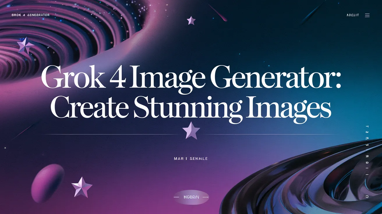 Grok 4 Image Generator: Create Stunning Images