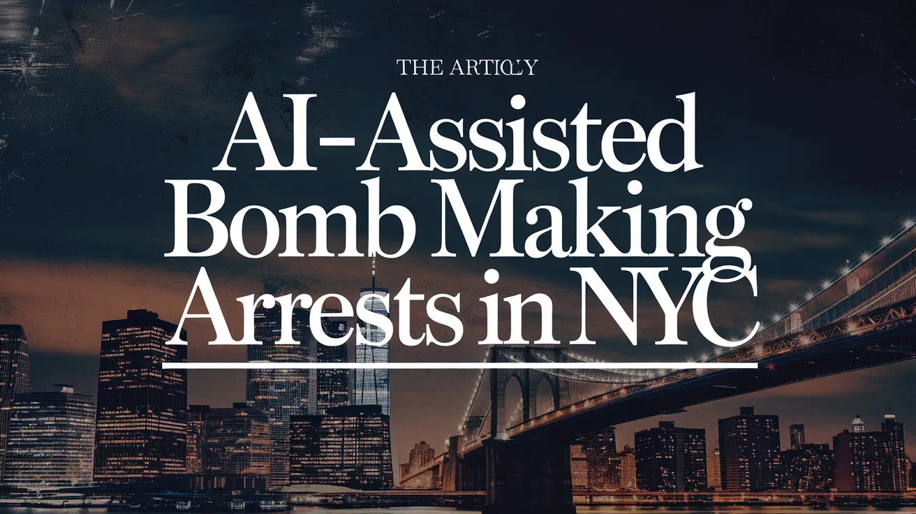 AI-Assisted Bomb Making Arrests in NYC