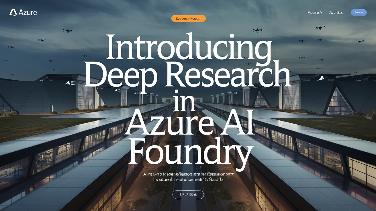 Introducing Deep Research in Azure AI Foundry