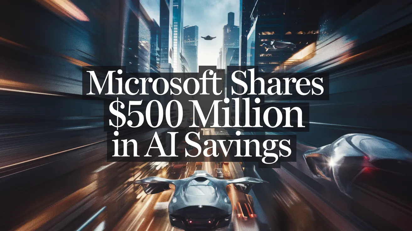 Microsoft Shares $500 Million in AI Savings