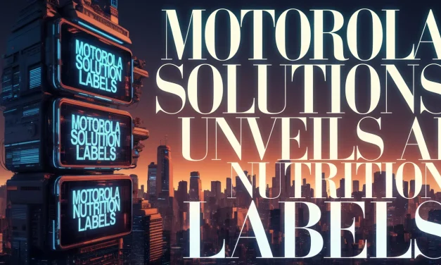 Motorola Solutions Unveils AI Nutrition Labels