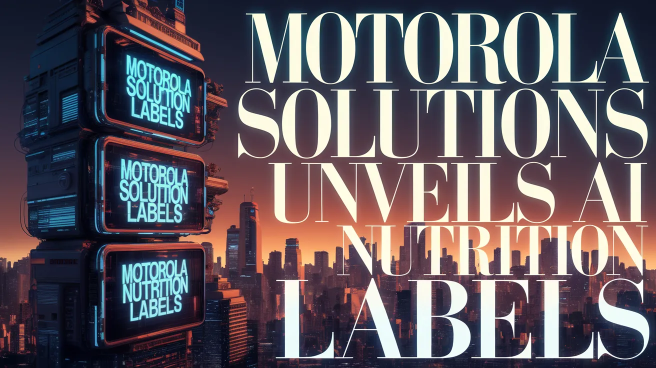 Motorola Solutions Unveils AI Nutrition Labels