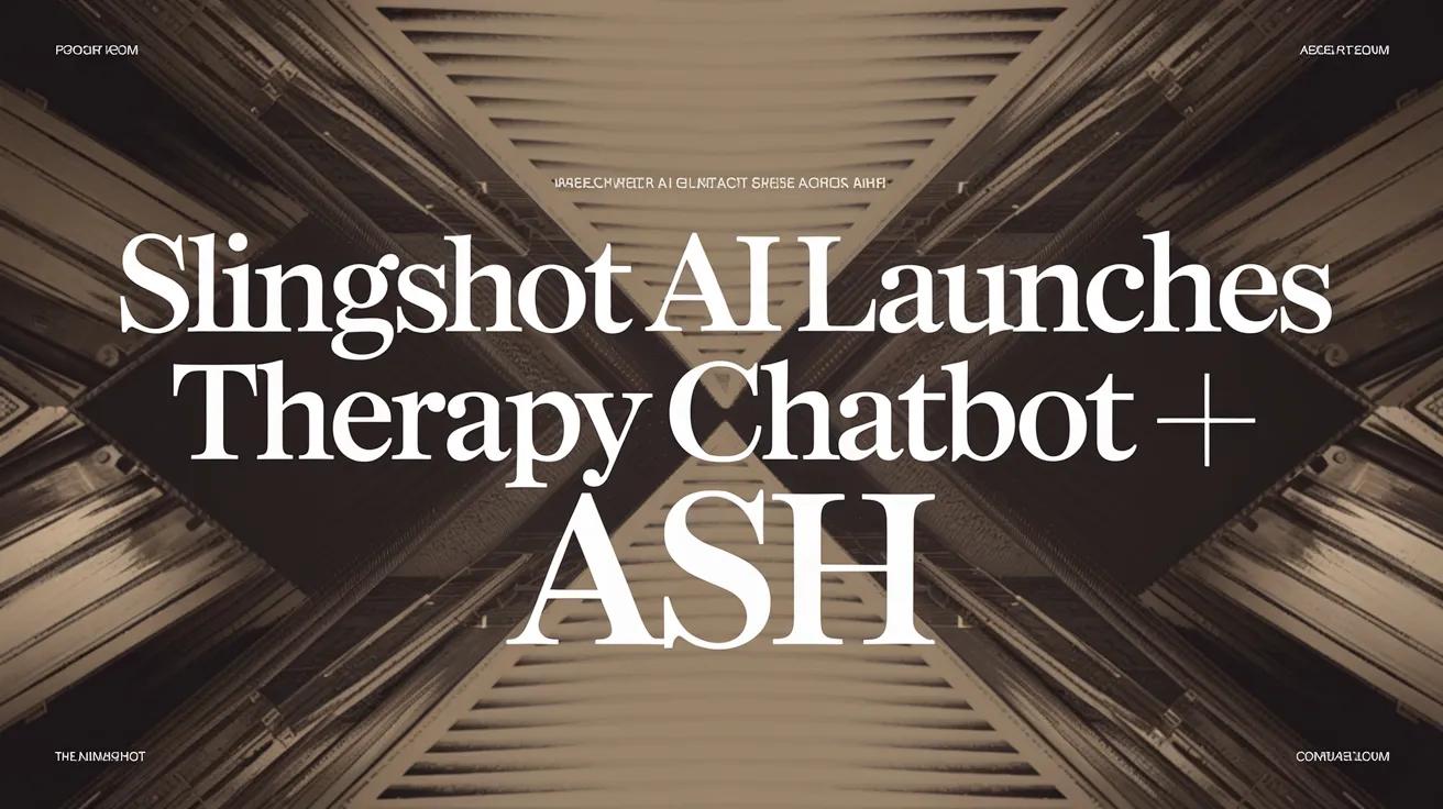 Slingshot AI Launches Therapy Chatbot Ash